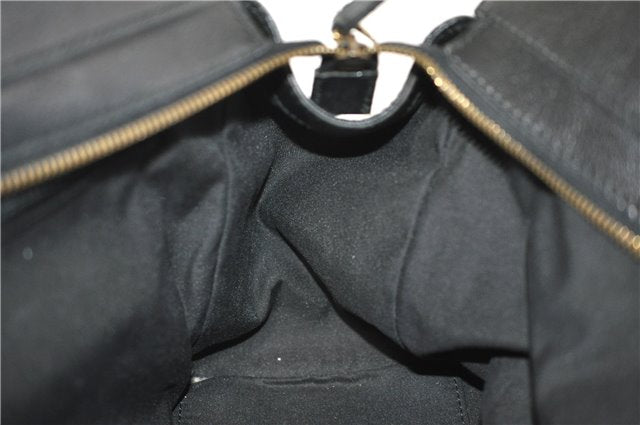 Authentic GUCCI Shoulder Tote Bag Purse Leather 121551 Black J5576