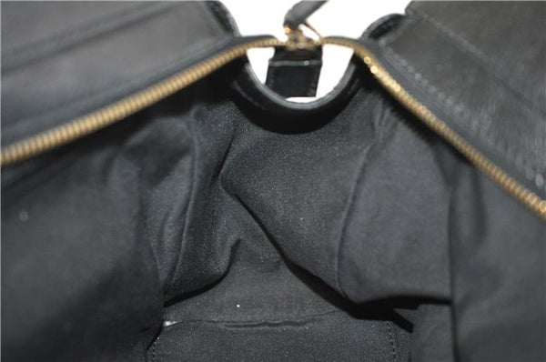 Authentic GUCCI Shoulder Tote Bag Purse Leather 121551 Black J5576