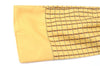 Authentic HERMES Ascot Tie Necktie Belt Pattern Silk Yellow J5577