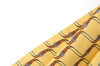 Authentic HERMES Ascot Tie Necktie Belt Pattern Silk Yellow J5577