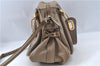 Authentic Chloe Paraty 2Way Shoulder Hand Bag Leather Brown J5580