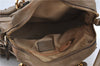 Authentic Chloe Paraty 2Way Shoulder Hand Bag Leather Brown J5580