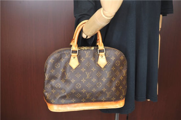 Authentic Louis Vuitton Monogram Alma Hand Bag Purse M51130 LV J5584