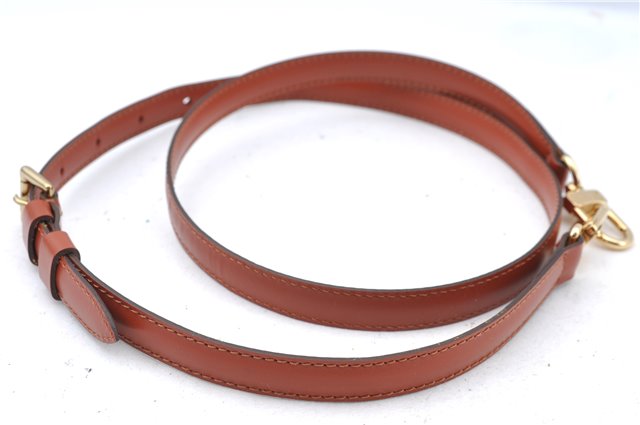 Authentic Louis Vuitton Leather Shoulder Strap Brown Size 40.2-46.5