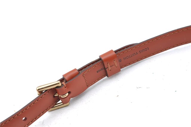 Authentic Louis Vuitton Leather Shoulder Strap Brown Size 40.2-46.5