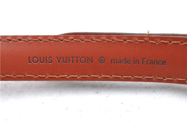 Authentic Louis Vuitton Leather Shoulder Strap Brown Size 40.2-46.5" LV J5585