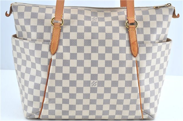 Authentic Louis Vuitton Damier Azur Totally MM Tote Bag N51262 LV J5592