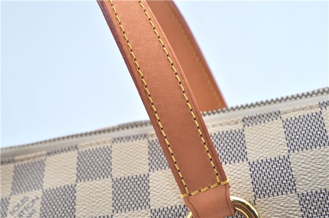 Authentic Louis Vuitton Damier Azur Totally MM Tote Bag N51262 LV J5592