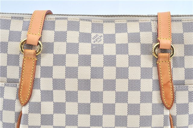 Authentic Louis Vuitton Damier Azur Totally MM Tote Bag N51262 LV J5592