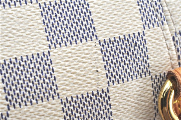 Authentic Louis Vuitton Damier Azur Totally MM Tote Bag N51262 LV J5592