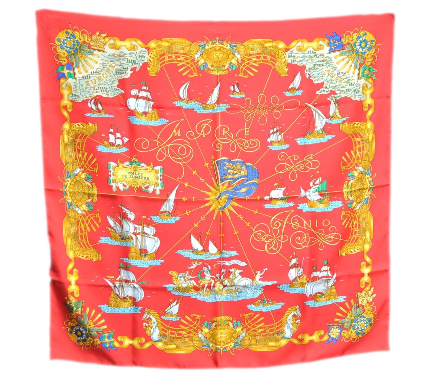 Authentic HERMES Carre 90 Scarf 