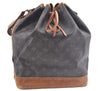 Authentic Louis Vuitton Monogram Noe Shoulder Drawstring Bag M42224 LV J5612