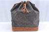 Authentic Louis Vuitton Monogram Noe Shoulder Drawstring Bag M42224 LV J5612