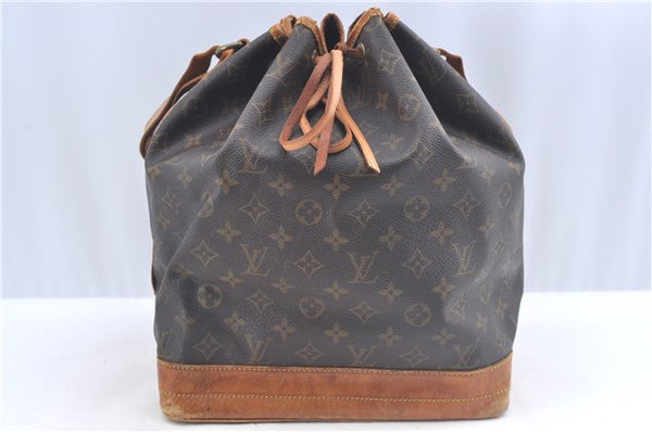 Authentic Louis Vuitton Monogram Noe Shoulder Drawstring Bag M42224 LV J5612