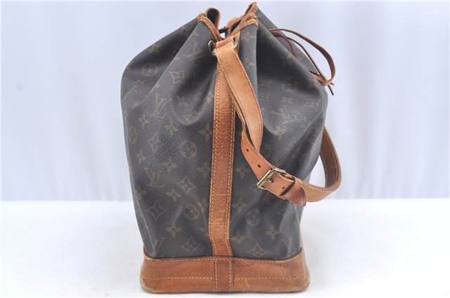 Authentic Louis Vuitton Monogram Noe Shoulder Drawstring Bag M42224 LV J5612