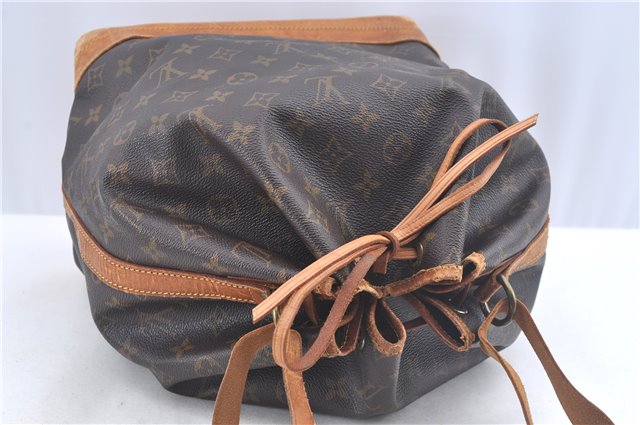 Authentic Louis Vuitton Monogram Noe Shoulder Drawstring Bag M42224 LV J5612