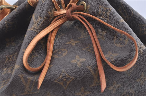 Authentic Louis Vuitton Monogram Noe Shoulder Drawstring Bag M42224 LV J5612