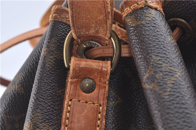 Authentic Louis Vuitton Monogram Noe Shoulder Drawstring Bag M42224 LV J5612