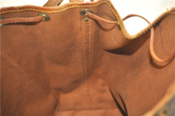 Authentic Louis Vuitton Monogram Noe Shoulder Drawstring Bag M42224 LV J5612