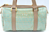 Authentic FENDI Zucchino Hand Bag Purse PVC Leather Light Blue J5615