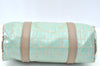 Authentic FENDI Zucchino Hand Bag Purse PVC Leather Light Blue J5615