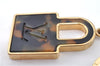 Authentic Louis Vuitton Porte Cles Confidence Charm Key Ring M65088 Gold J5620