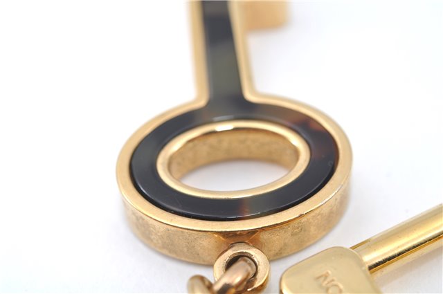 Authentic Louis Vuitton Porte Cles Confidence Charm Key Ring M65088 Gold J5620