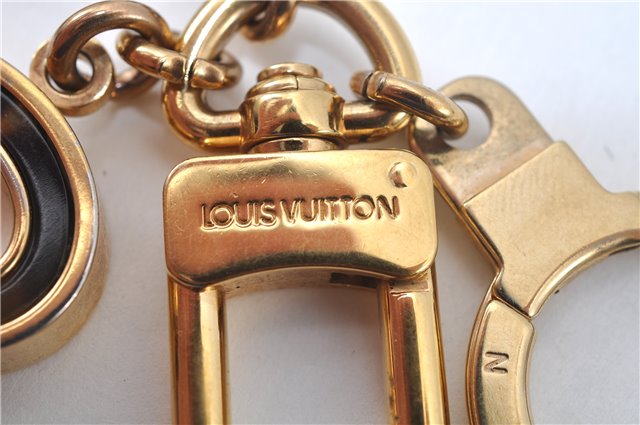 Authentic Louis Vuitton Porte Cles Confidence Charm Key Ring M65088 Gold J5620