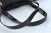 Authentic Ferragamo Nylon Leather Shoulder Hand Bag Black J5627