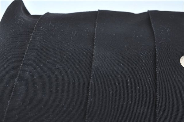Authentic Ferragamo Nylon Leather Shoulder Hand Bag Black J5627
