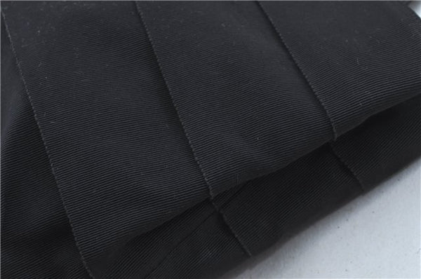 Authentic Ferragamo Nylon Leather Shoulder Hand Bag Black J5627
