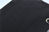 Authentic Ferragamo Nylon Leather Shoulder Hand Bag Black J5627