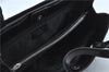 Authentic Ferragamo Nylon Leather Shoulder Hand Bag Black J5627