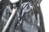 Authentic Ferragamo Nylon Leather Shoulder Hand Bag Black J5627