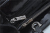 Authentic Ferragamo Nylon Leather Shoulder Hand Bag Black J5627