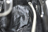 Authentic Ferragamo Nylon Leather Shoulder Hand Bag Black J5627