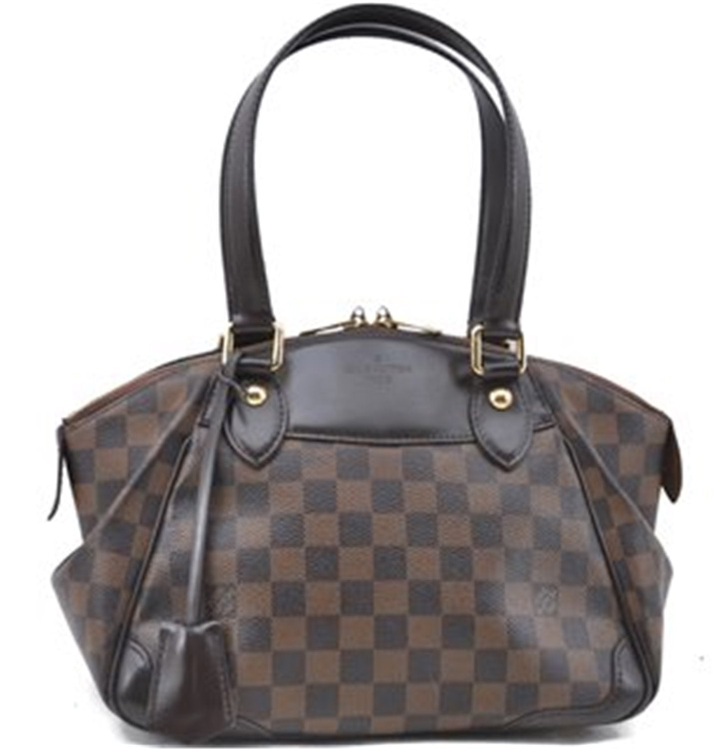 Authentic Louis Vuitton Damier Verona PM Shoulder Boston Bag N41117 LV J5632