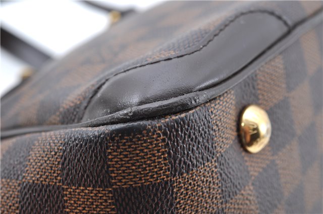 Authentic Louis Vuitton Damier Verona PM Shoulder Boston Bag N41117 LV J5632