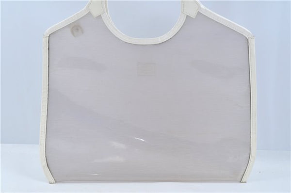 Auth Louis Vuitton Epi Plage Bahia Shoulder Tote Bag Clear White M92153 LV J5636