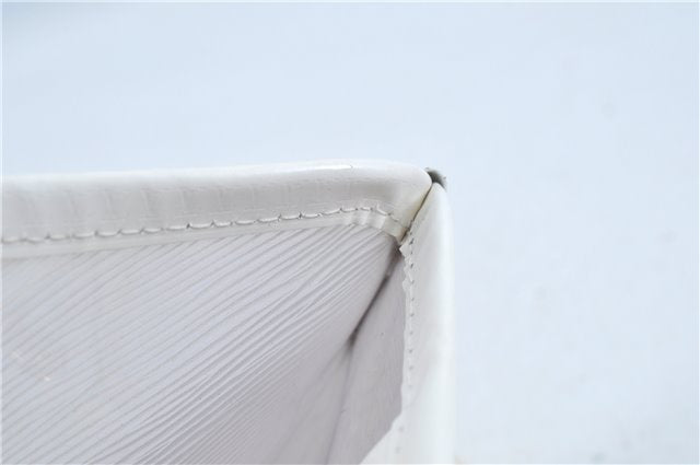 Auth Louis Vuitton Epi Plage Bahia Shoulder Tote Bag Clear White M92153 LV J5636