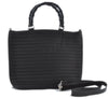 Authentic GUCCI Bamboo Nylon Leather 2way Shoulder Hand Bag Leather Brown J5642