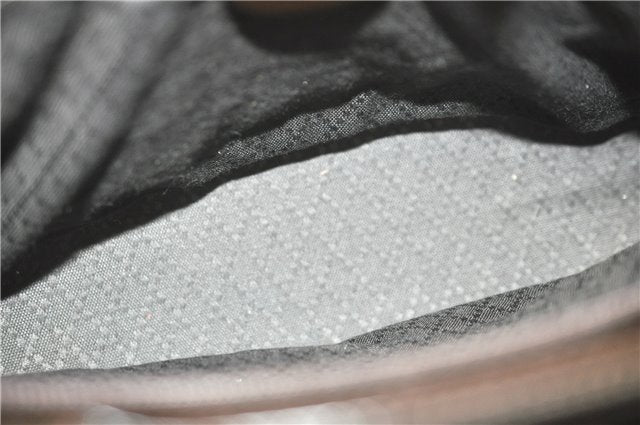 Authentic GUCCI Bamboo Nylon Leather 2way Shoulder Hand Bag Leather Brown J5642