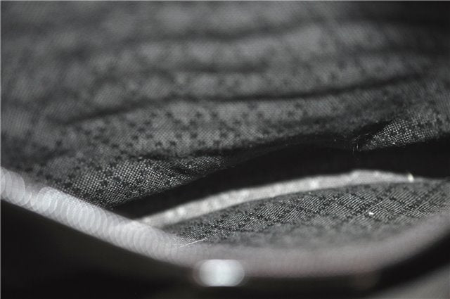 Authentic GUCCI Bamboo Nylon Leather 2way Shoulder Hand Bag Leather Brown J5642