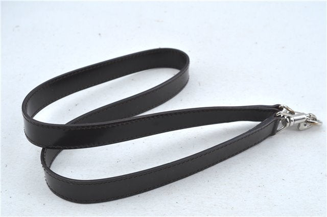 Authentic GUCCI Bamboo Nylon Leather 2way Shoulder Hand Bag Leather Brown J5642