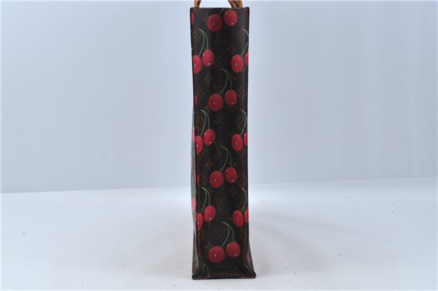 Authentic Louis Vuitton Monogram Cherry Sac Plat Tote Hand Bag M95010 LV J5646