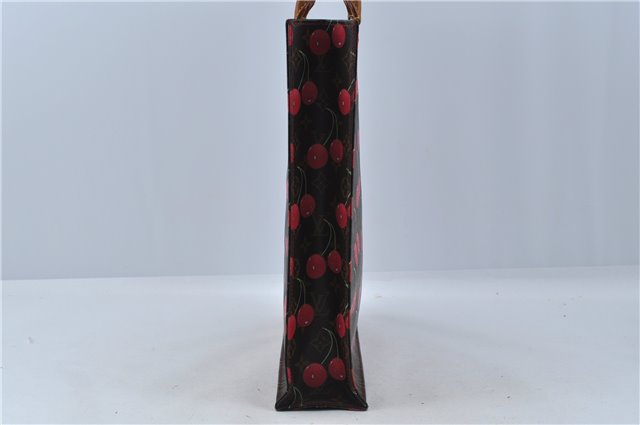 Authentic Louis Vuitton Monogram Cherry Sac Plat Tote Hand Bag M95010 LV J5646