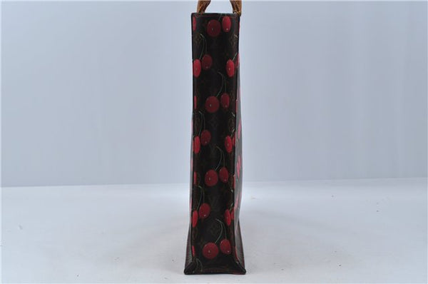 Authentic Louis Vuitton Monogram Cherry Sac Plat Tote Hand Bag M95010 LV J5646