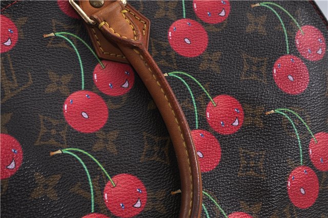 Authentic Louis Vuitton Monogram Cherry Sac Plat Tote Hand Bag M95010 LV J5646
