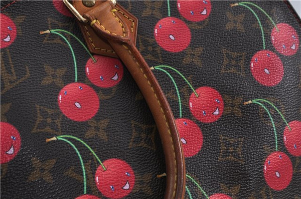 Authentic Louis Vuitton Monogram Cherry Sac Plat Tote Hand Bag M95010 LV J5646