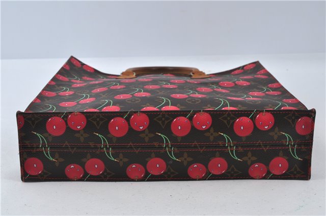 Authentic Louis Vuitton Monogram Cherry Sac Plat Tote Hand Bag M95010 LV J5646